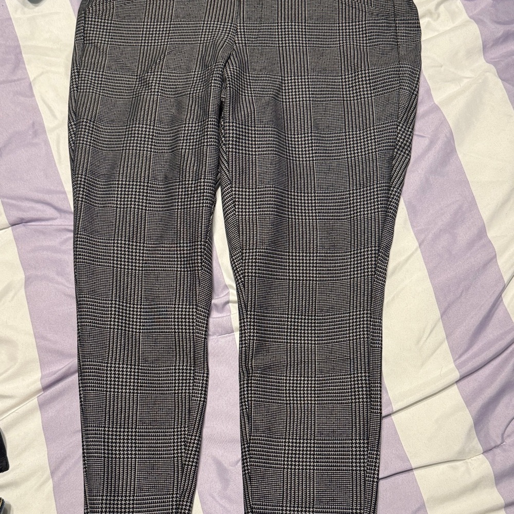 Torrid Black and White Checkered Pants